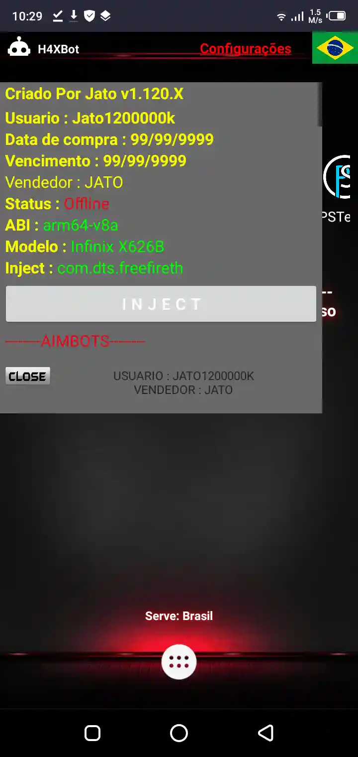 Panda X Panel Free Fire features